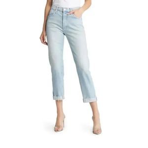 New MOTHER The Scrapper Cuff Ankle Fray Jeans Lonely Hearts Club Size 30
